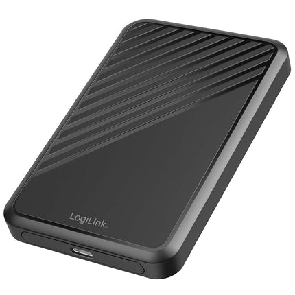 LogiLink USB-C Enclosure for 2.5" SATA HDD/SSD Up To 10 TB, 5 Gbps, Black