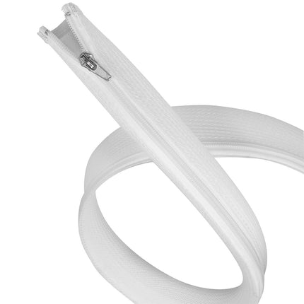 LogiLink Zip Cable Sleeve 50 mm x 5 m for Large Bundles, White, Braided