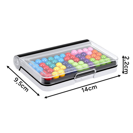 Logic Puzzle Game for Children with Colourful Blocks, Lockable Board, Gift Idea