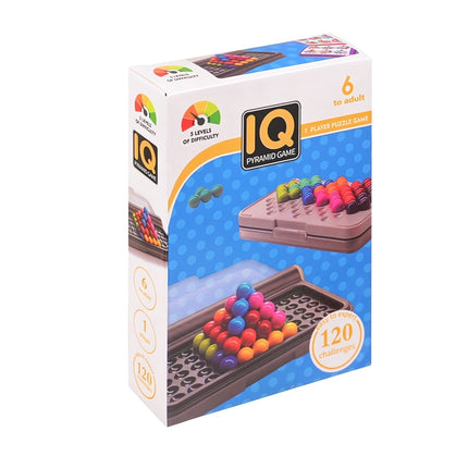 Logic Puzzle Game for Children with Colourful Blocks, Lockable Board, Gift Idea