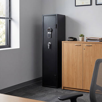 Long Gun Cabinet with Electronic Lock, 10 Rifle Capacity