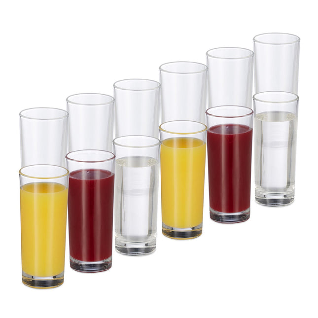 Long drink glasses in a set of 12