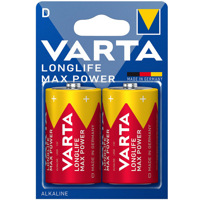 Longlife Max Power D / LR20 Battery 2-pack