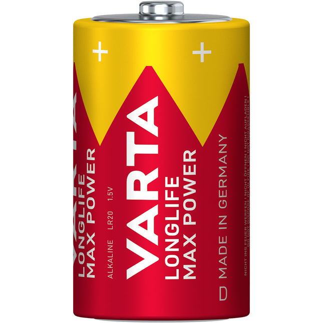 Longlife Max Power D / LR20 Battery 2-pack
