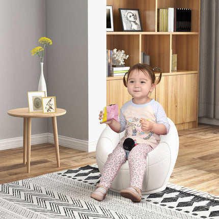 White swivel lounge chair with armrests for living room
