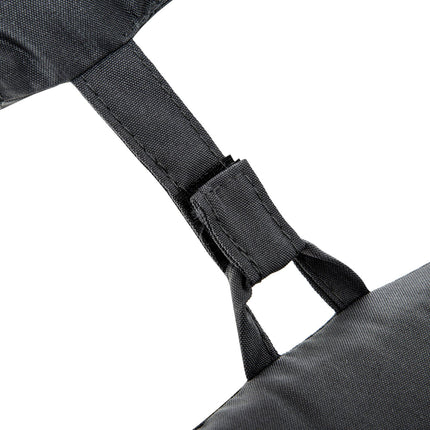 Garden chair cushion, grey, removable cushion, 198x53x5 cm
