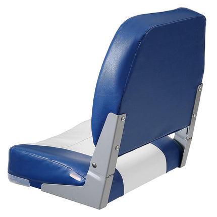 Low Back Folding Boat Seat, Waterproof Padded, 18.9 In