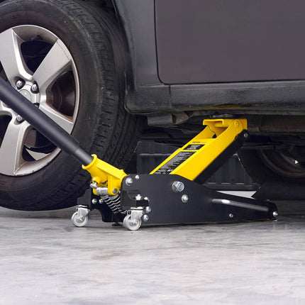 Low Profile Floor Jack, 2 Ton Aluminum, Dual Piston