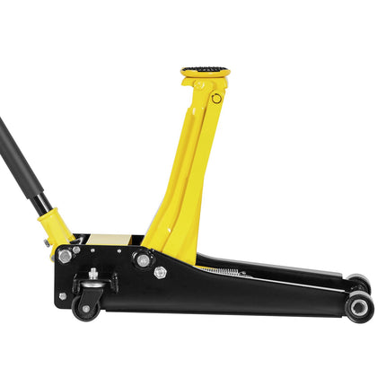 Low Profile Floor Jack, 2 Ton Steel Dual-Piston, 75–505 mm