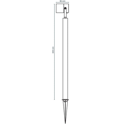 Luna 65 Bollard/Garden spot 350 lm 5W 35° Grey
