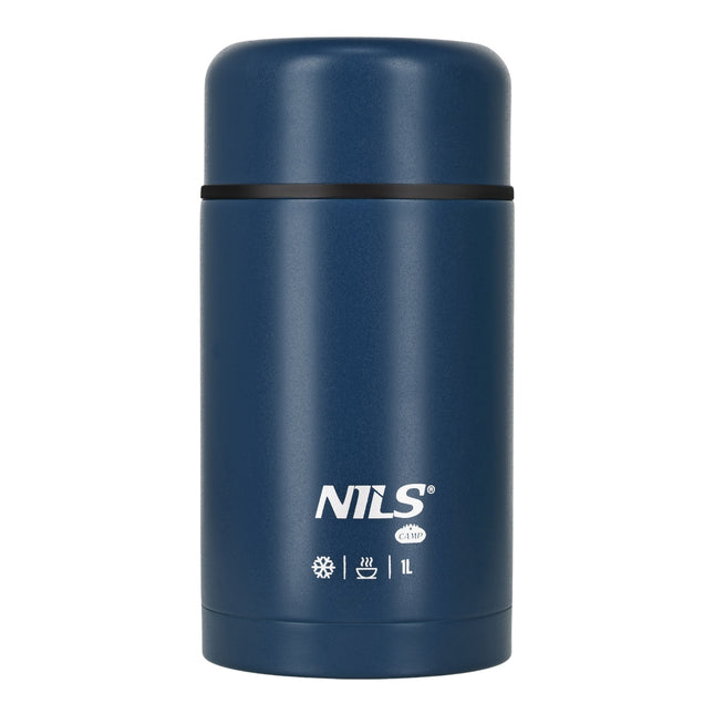 Lunch Thermos 1000ml, Blue, Insulated Flask