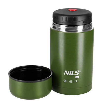 Lunch Thermos 1000ml, Green, Insulated Flask