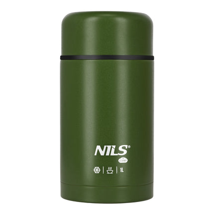 Lunch Thermos 1000ml, Green, Insulated Flask