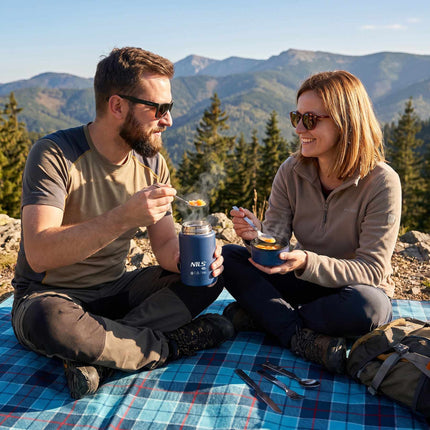 Lunch Thermos 550ml Stainless Steel, Blue