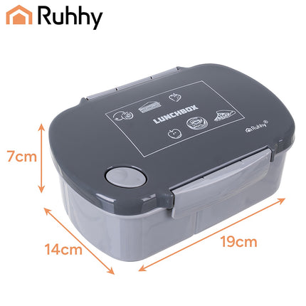 Lunchbox 800ml Gray – Leak-Proof, Microwave Safe