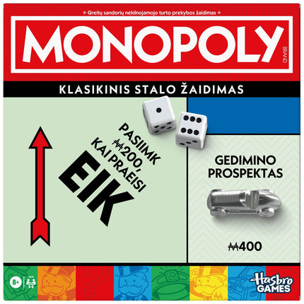 MONOPOLY Board Game Classic Edition in Lithuanian Language