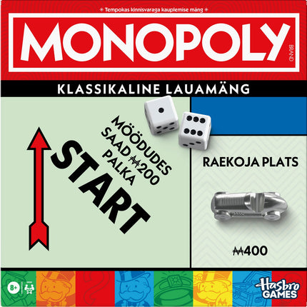 MONOPOLY Classic Board Game - Refresh Edition in Estonian