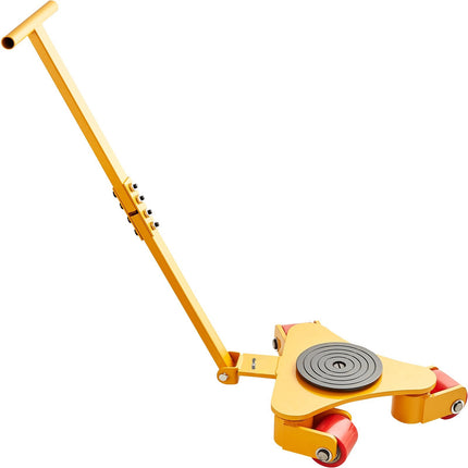 Machinery Skate Dolly, 3 Ton, Handle, 360 PU Wheels