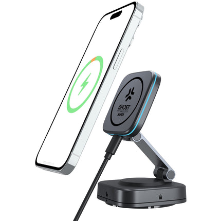 MagSafe-Compatible Magnetic Phone Mount, 15W Charger