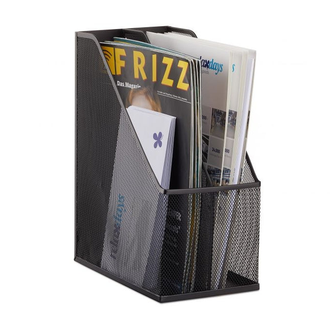 Magazine collector with 2 compartments