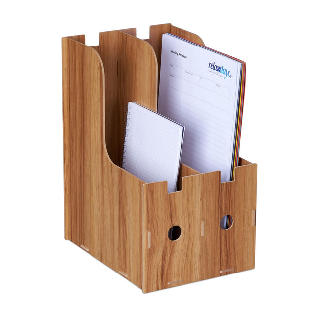 Magazine collector with 2 compartments for DIN A4