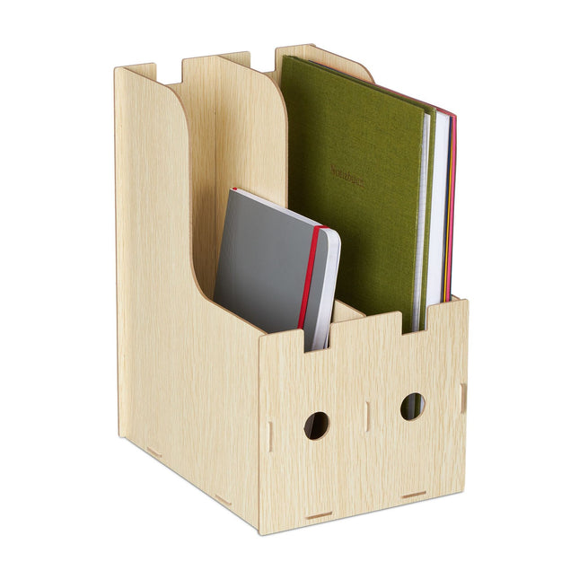 Magazine collector with 2 compartments for DIN A4