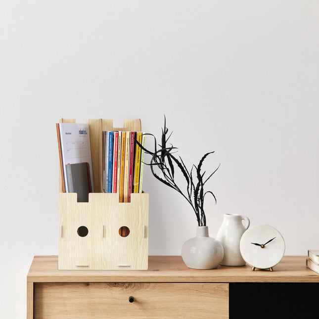 Magazine collector with 2 compartments for DIN A4