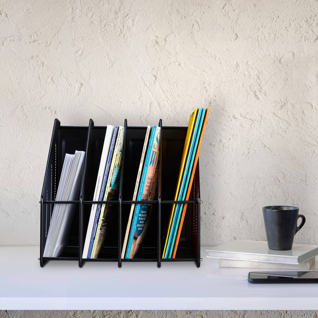 Magazine collector with 4 compartments