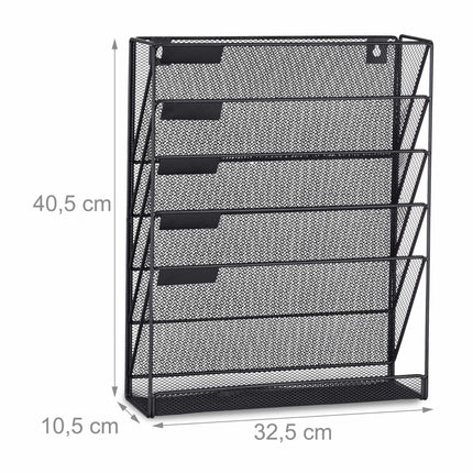 Magazine holder wall