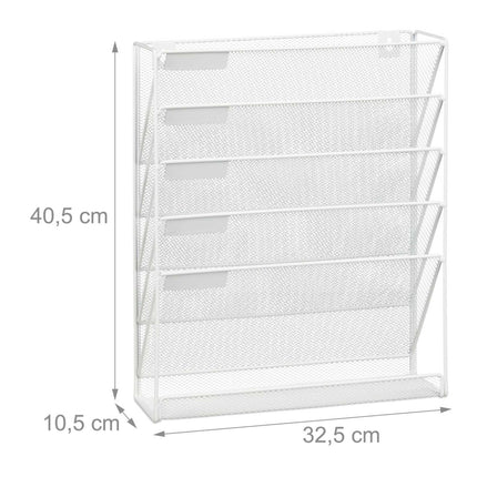Magazine holder wall