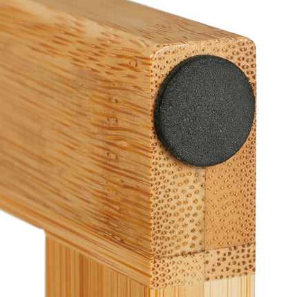 Magazine rack in bamboo & fabric