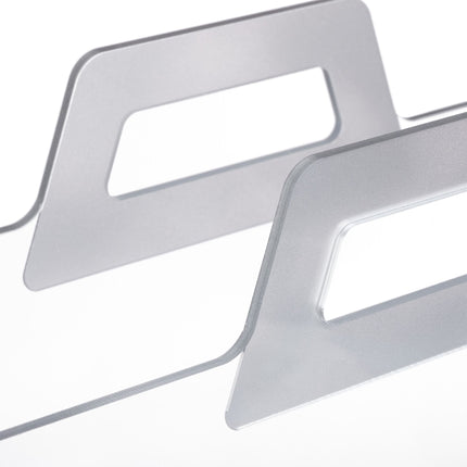Magazine rack in transparent acrylic
