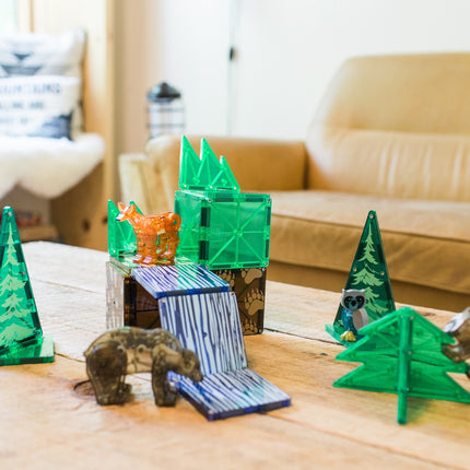 Magna-Tiles Magnetic Building Tiles Forest Animals, 25 Pcs