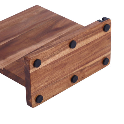 Magnetic Acacia Wood Knife Block, Double-Sided, Brown