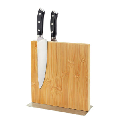 Magnetic Bamboo Knife Block – Reversible Holder