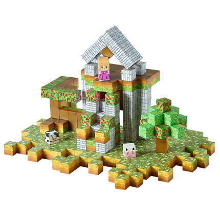 Magnetic Blocks Set, 150 Pieces Forest Castle, Ages 3+