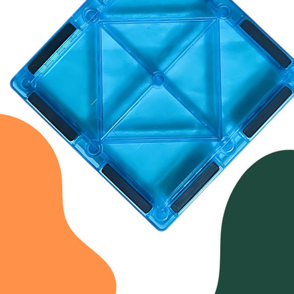 Magnetic Building Blocks Set – 100 Pieces, Geometric Shapes