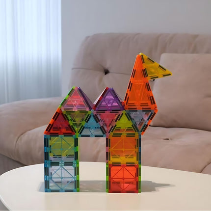 Magnetic Building Blocks Set – 100 Pieces, Geometric Shapes