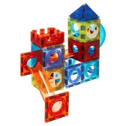 Magnetic Building Blocks Set, 96 Pieces, Ball Track Toy