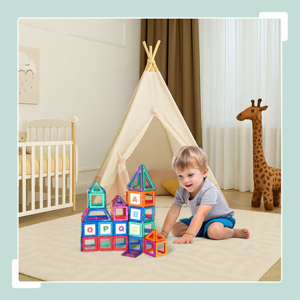 Magnetic Building Blocks Set for Kids – 100 Pieces