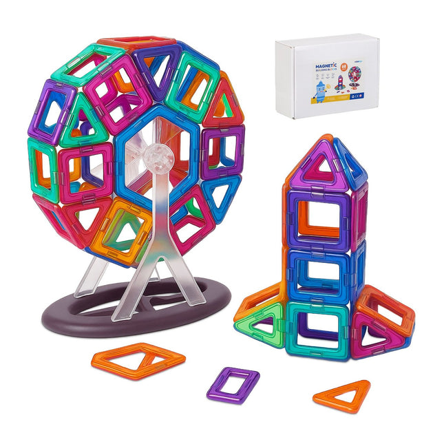 Magnetic Building Blocks Set for Kids – 50 Pieces