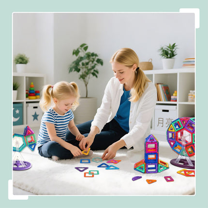 Magnetic Building Blocks Set for Kids – 50 Pieces