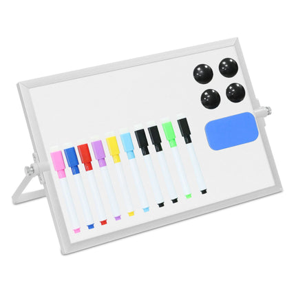 Magnetic Desk Whiteboard with Markers & Magnets