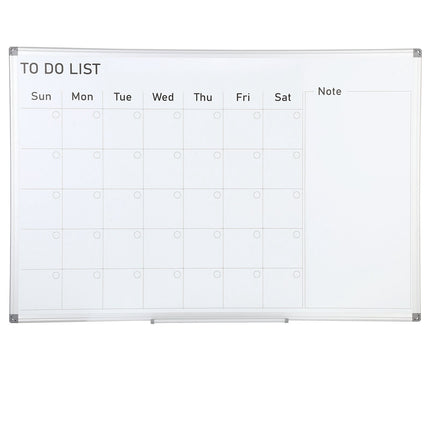 Magnetic Dry Erase Monthly Calendar Board, 36 x 24 in