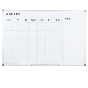 Magnetic Dry Erase Monthly Calendar Board, 36 x 24 in