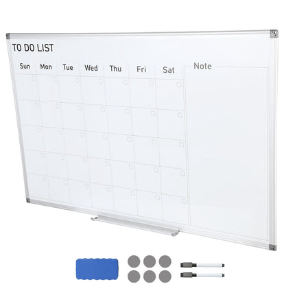 Magnetic Dry Erase Monthly Calendar Board, 36 x 24 in
