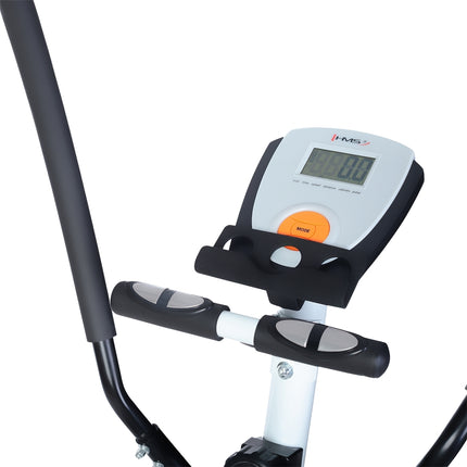 Magnetic Elliptical Trainer, White, Home Fitness Equipment