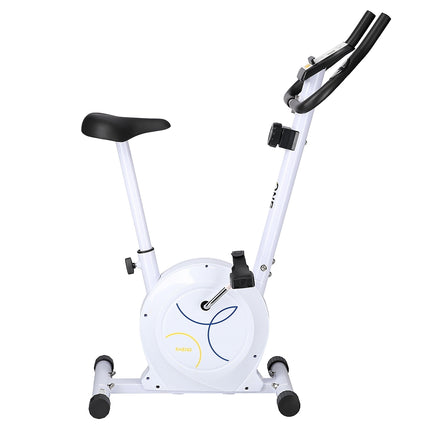 Magnetic Exercise Bike, Adjustable Resistance, White