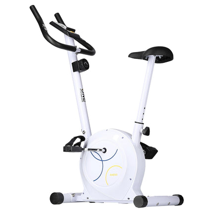 Magnetic Exercise Bike, Adjustable Resistance, White