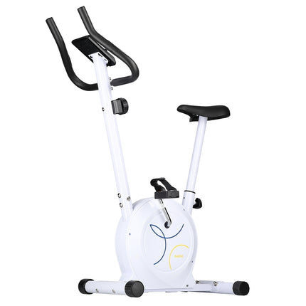Magnetic Exercise Bike, Adjustable Resistance, White